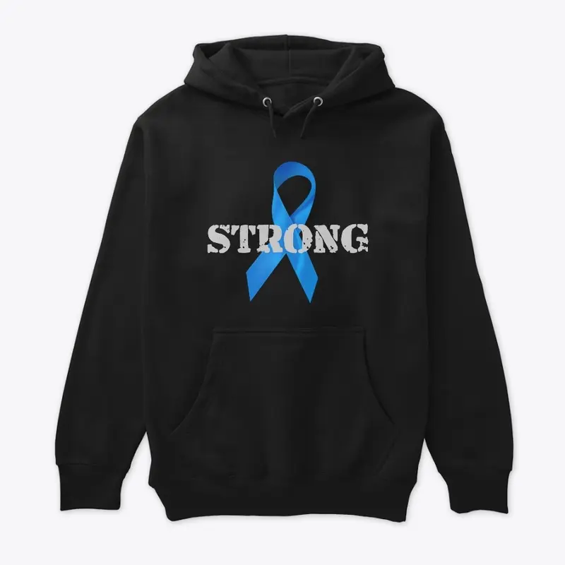 Blue Cancer Hope Ribbon 